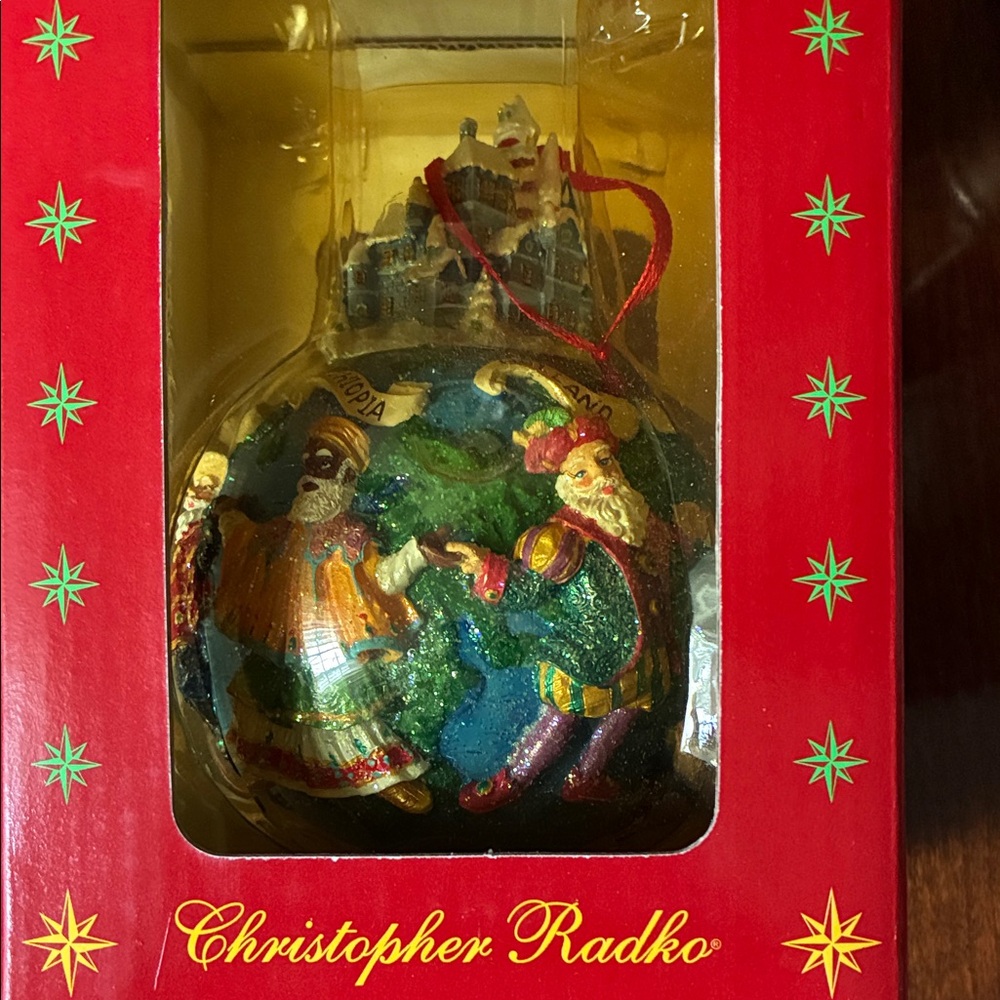 Christopher Radko Multicolor Holiday Ornament…. Santa’s Around The World II
